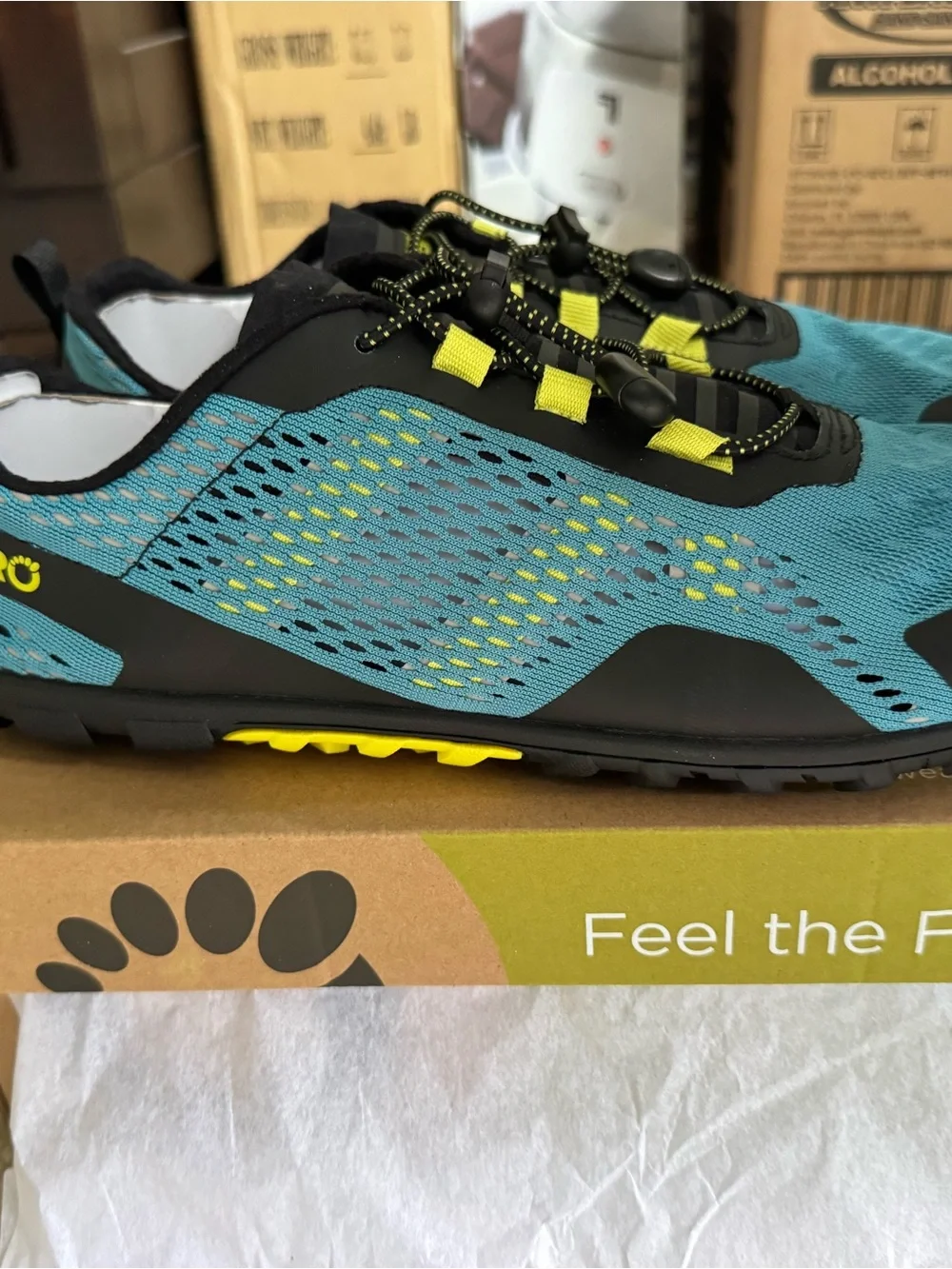 Xero Men’s Aqua X Sport Barefoot Water and Trail Running Shoes in Surf Size 10